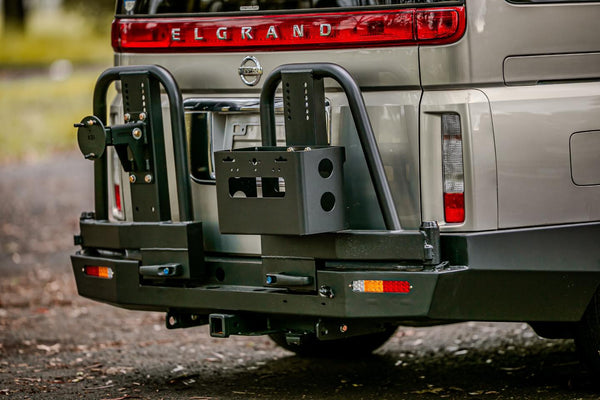 Nissan Elgrand E51 Rear Protection Bar with Swing out Arm