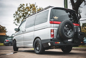 Nissan Elgrand E51 Rear Protection Bar with Swing out Arm