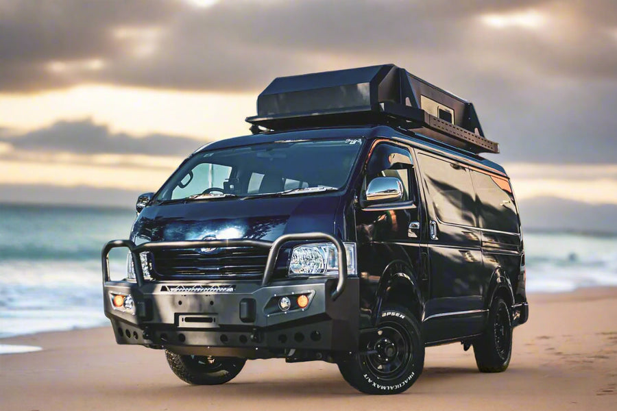 Toyota Hiace 200 Series Full Replacement Bull Bar SLWB & LWB Wide Body (ADR Compliant)