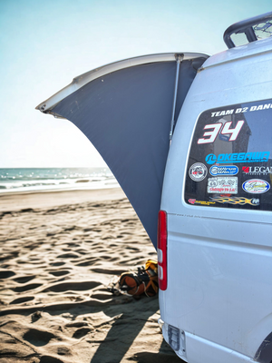 Toyota Hiace rear tailgate side shades (Pair) - PRE-ORDER