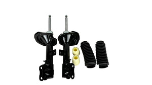 Automotive suspension components on a white background