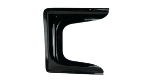 Black curved leg on a white background