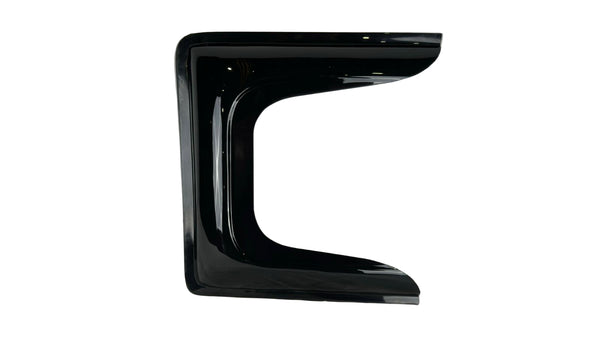 Black curved leg on a white background