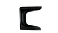 Black car fender on a white background