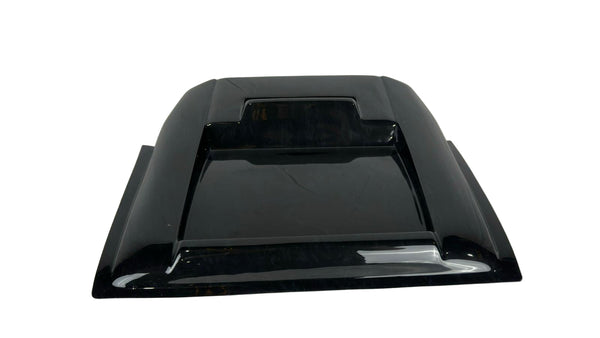 Black plastic cover on a white background