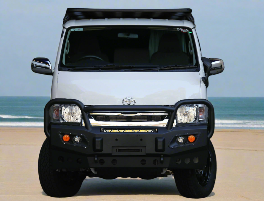 Toyota Hiace 200 Series Full Replacement Bull Bar LWB Lowroof & Highroof (ADR Compliant)